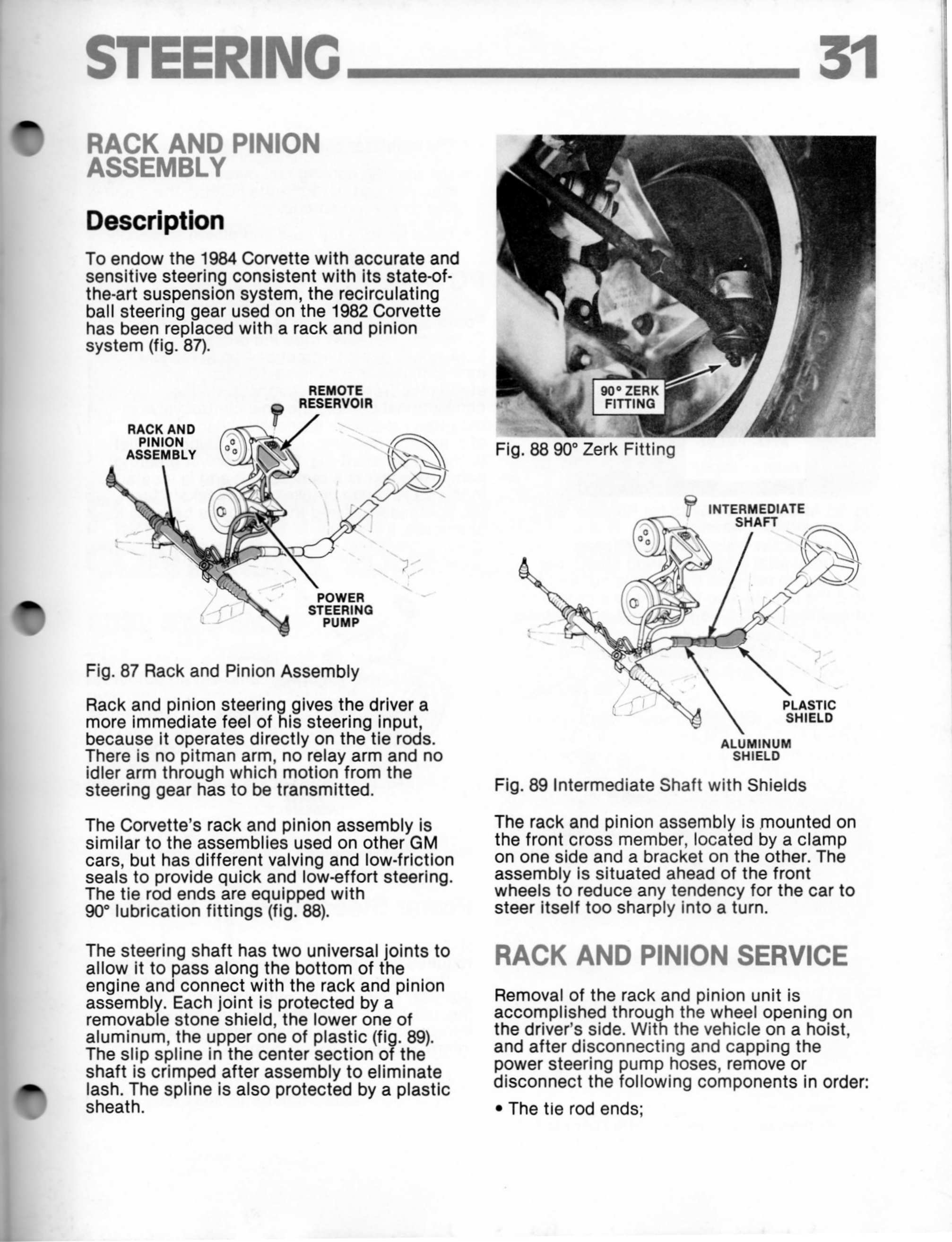 1984 CORVETTE REPAIR MANUAL visual data 7